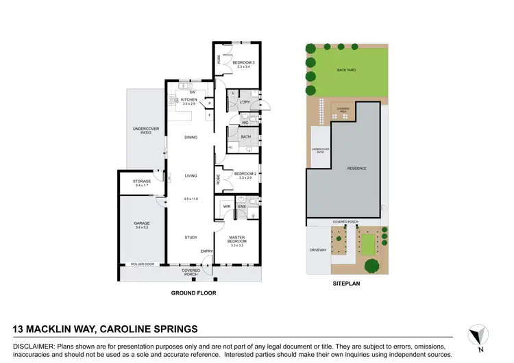 Floorplan of Homely house listing, 13 Macklin Way, Caroline Springs VIC 3023