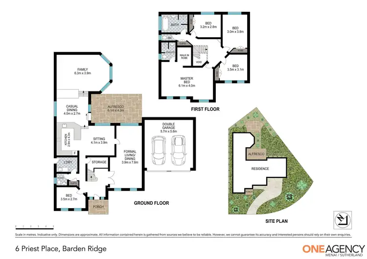 Floorplan of Homely house listing, 6 Priest Place, Barden Ridge NSW 2234