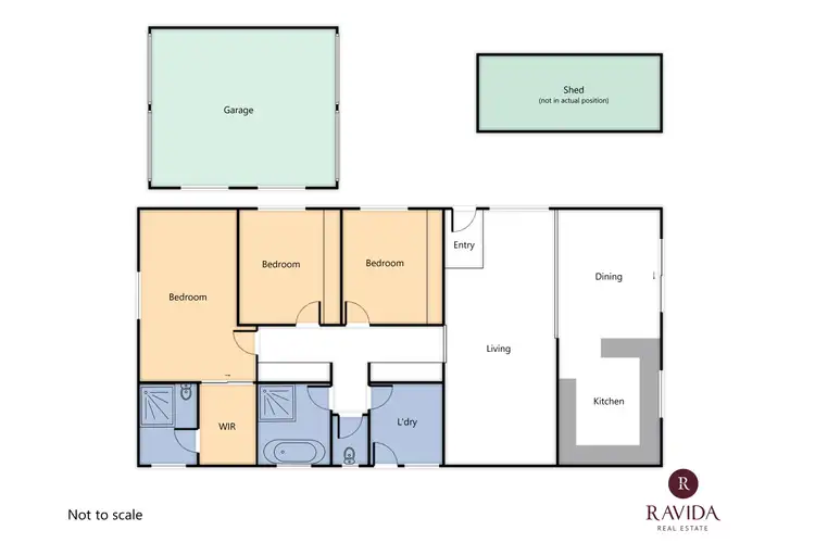 Floorplan of Homely house listing, 8 SKERRY STREET, Chiltern VIC 3683