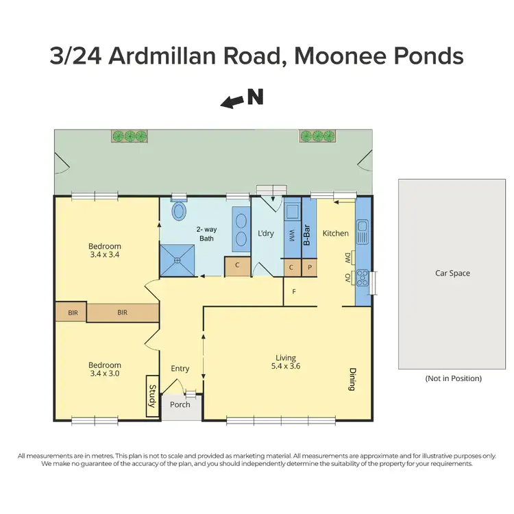 Floorplan of Homely unit listing, 3/24 Ardmillan Road, Moonee Ponds VIC 3039