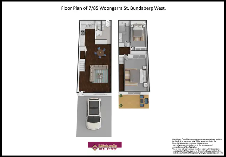 Floorplan of Homely unit listing, 7/85 Woongarra Street, Bundaberg West QLD 4670