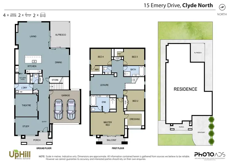Floorplan of Homely house listing, 15 Emery Drive, Clyde North VIC 3978