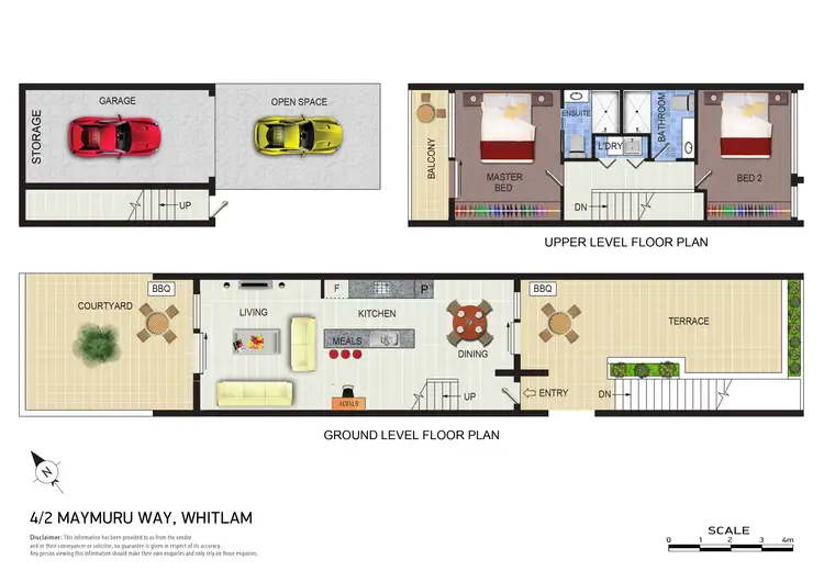 Floorplan of Homely townhouse listing, 4/50 Maymuru Way, Whitlam ACT 2611