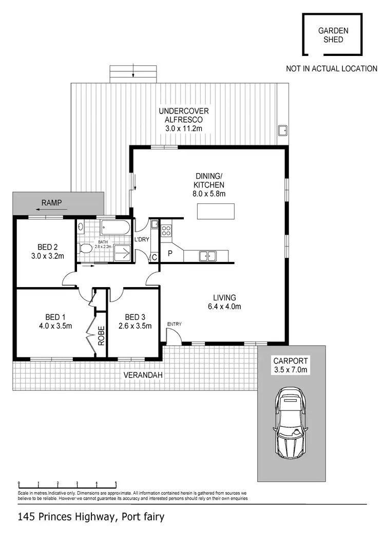 Floorplan of Homely house listing, 145 Princes Highway, Port Fairy VIC 3284