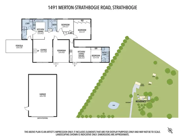 Floorplan of Homely rural property listing, 1491 Merton Strathbogie Road, Strathbogie VIC 3666