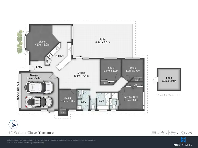 Floorplan of Homely house listing, 10 Walnut Close, Yamanto QLD 4305