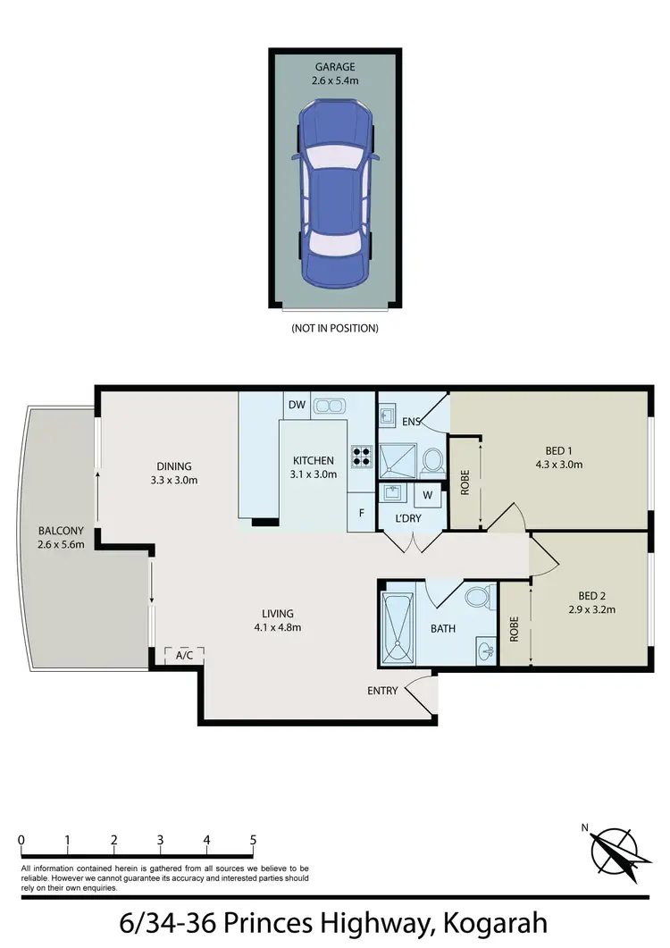 Floorplan of Homely apartment listing, 6/34-36 PRINCES HIGHWAY, Kogarah NSW 2217