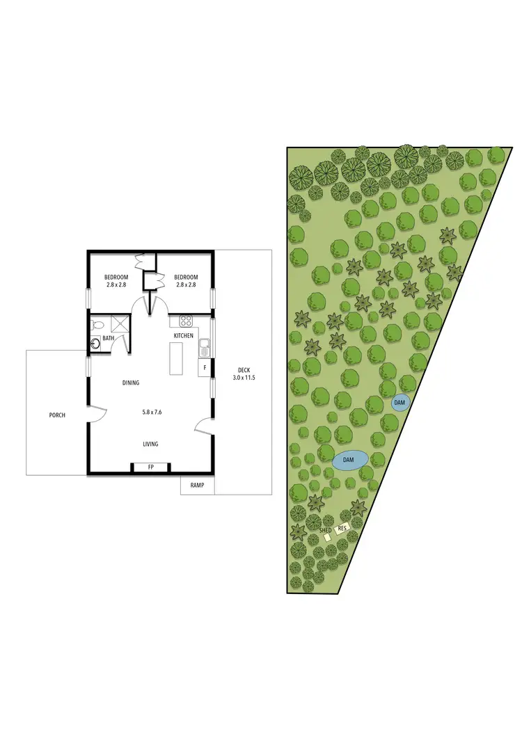 Floorplan of Homely house listing, 65 Bunstons Road, Tolmie VIC 3723