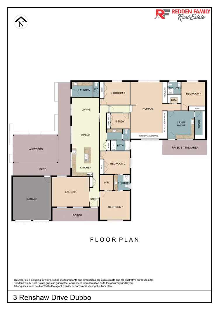 Floorplan of Homely house listing, 3 Renshaw Drive, Dubbo NSW 2830