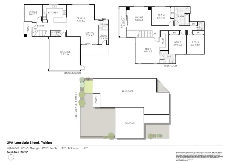 Floorplan of Homely house listing, 39A Lonsdale Street, Yokine WA 6060