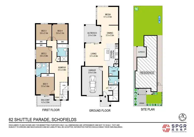 Floorplan of Homely house listing, 62 Shuttle Parade, Schofields NSW 2762