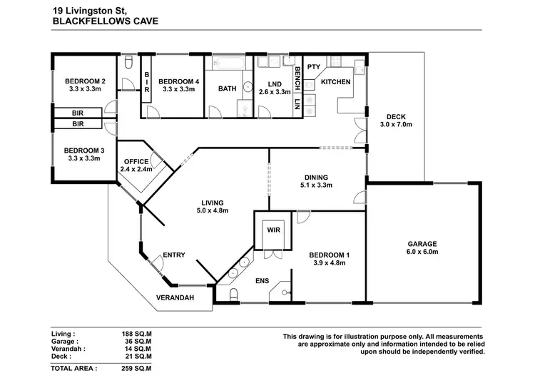Floorplan of Homely house listing, 17-19 Livingston Street, Blackfellows Caves SA 5291
