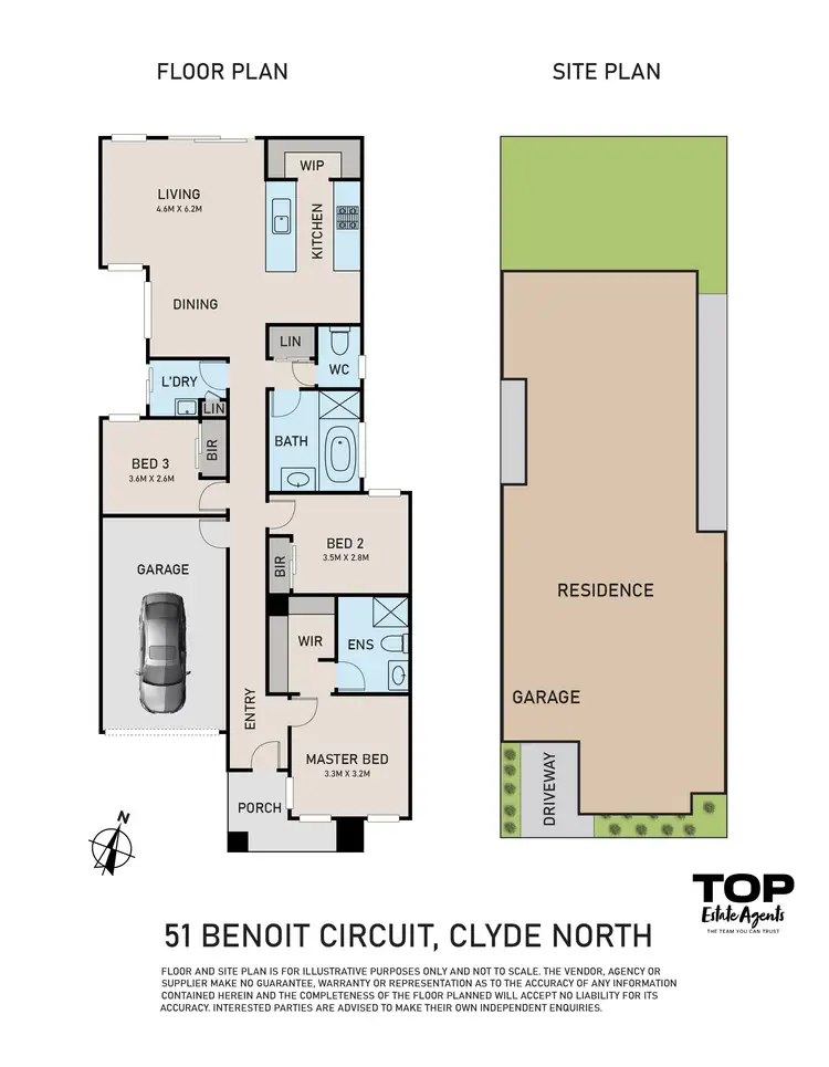 Floorplan of Homely house listing, 51 Benoit Circuit, Clyde North VIC 3978