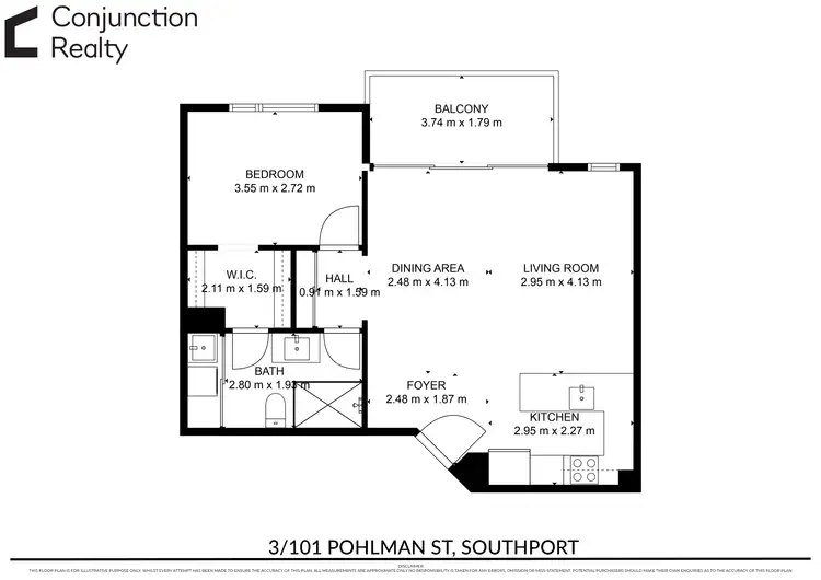 Floorplan of Homely apartment listing, 3/101 POHLMAN STREET, Southport QLD 4215