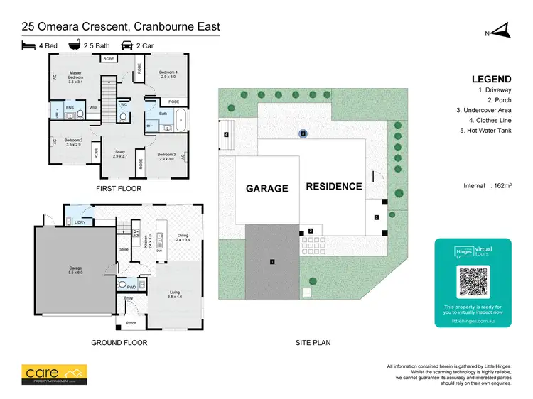 Floorplan of Homely house listing, 25 O'Meara Cres, Cranbourne East VIC 3977