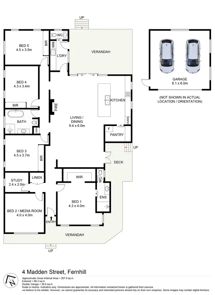 Floorplan of Homely house listing, 4 Madden Street, Fernhill NSW 2519