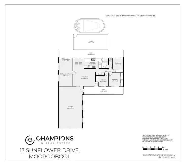 Floorplan of Homely house listing, 17 Sunflower Drive, Mooroobool QLD 4870