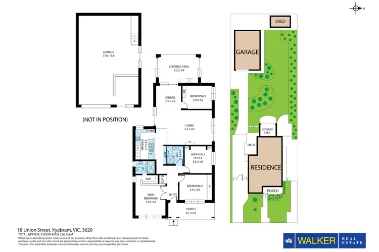 Floorplan of Homely house listing, 18 Union Street, Kyabram VIC 3620
