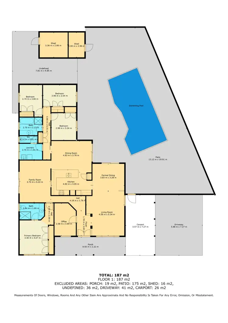 Floorplan of Homely house listing, 6 Hicks Road, Hannans WA 6430