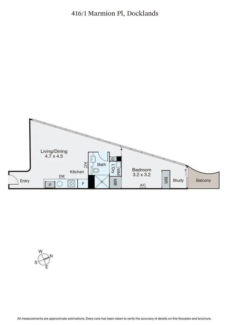 Floorplan of Homely apartment listing, 416/1 Marmion Place, Docklands VIC 3008