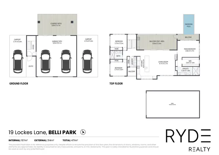 Floorplan of Homely house listing, 19 Lockes Lane, Belli Park QLD 4562