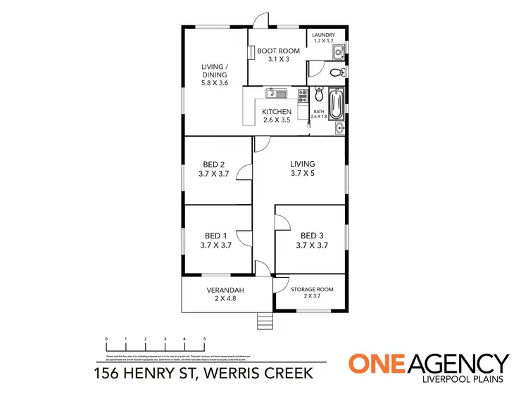 Floorplan of Homely house listing, 156 Henry Street, Werris Creek NSW 2341