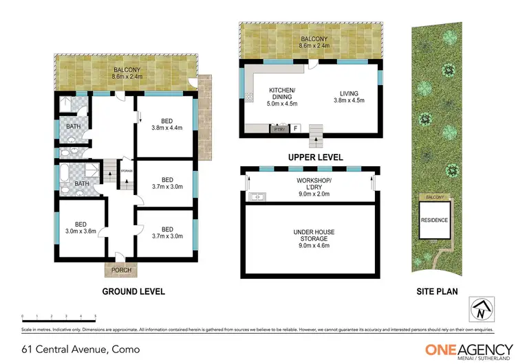 Floorplan of Homely house listing, 61 Central Avenue, Como NSW 2226