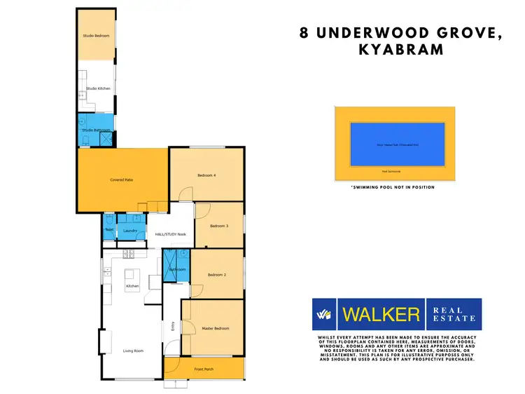Floorplan of Homely house listing, 8 Underwood Grove, Kyabram VIC 3620