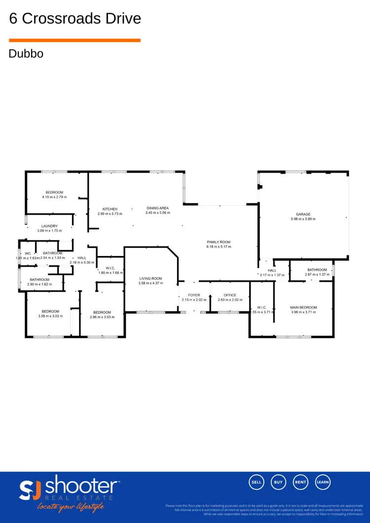 Floorplan of Homely house listing, 6 Crossroads Drive, Dubbo NSW 2830