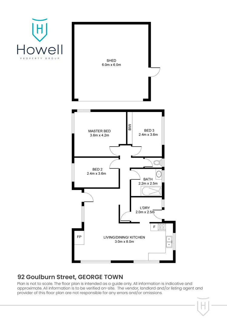 Floorplan of Homely house listing, 92 Goulburn Street, George Town TAS 7253