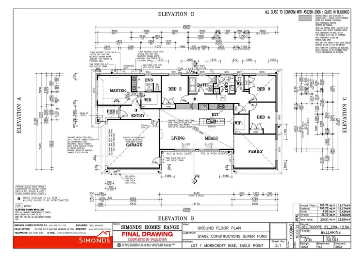 Floorplan of Homely house listing, 1 Morecroft Rise, Eagle Point VIC 3878