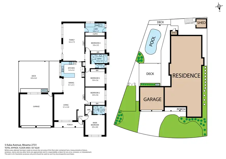 Floorplan of Homely house listing, 5 Iluka Avenue, Moama NSW 2731