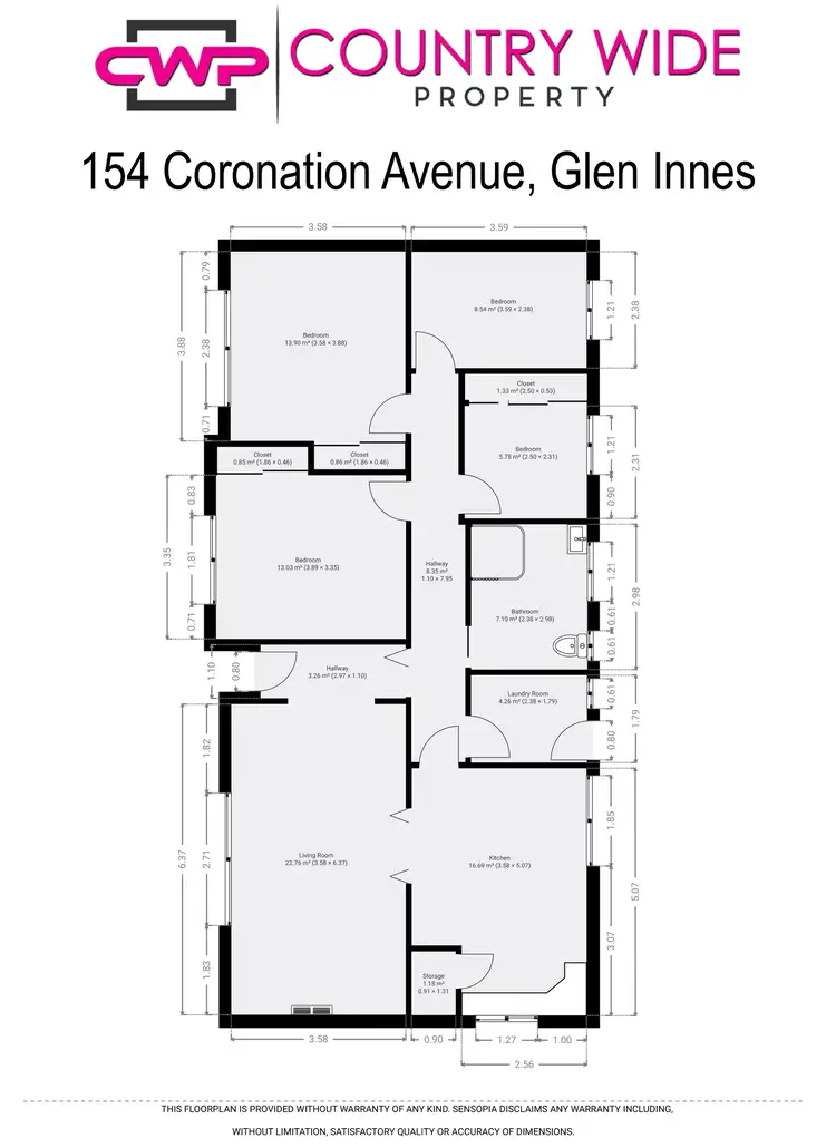 Floorplan of Homely house listing, 154 Coronation Avenue, Glen Innes NSW 2370