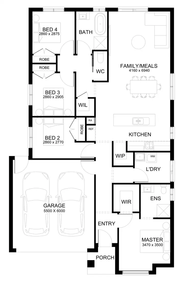 Floorplan of Homely house listing, Lot 3004 Khaki Street, Clyde VIC 3978