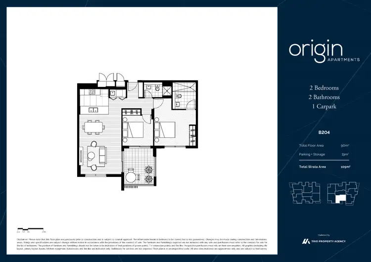 Floorplan of Homely apartment listing, 204/1B Crandon Road, Epping NSW 2121