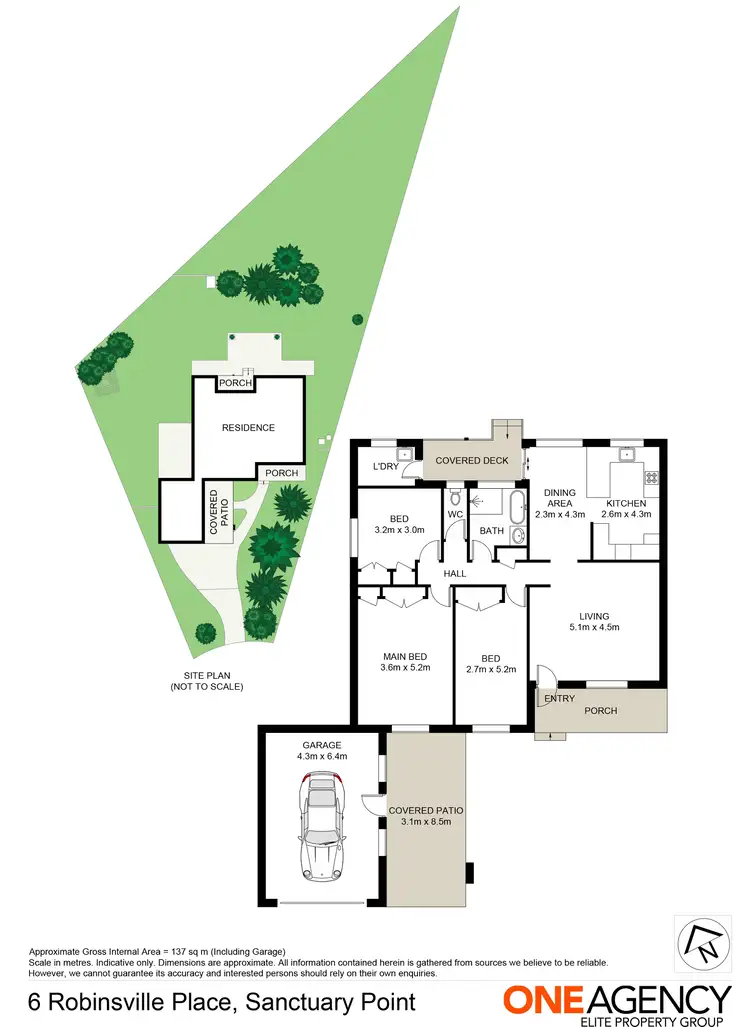 Floorplan of Homely house listing, 6 Robinsville Place, Sanctuary Point NSW 2540