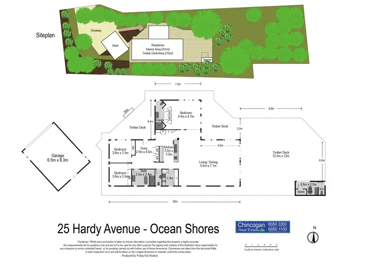 Floorplan of Homely house listing, 25 Hardy Avenue, Ocean Shores NSW 2483