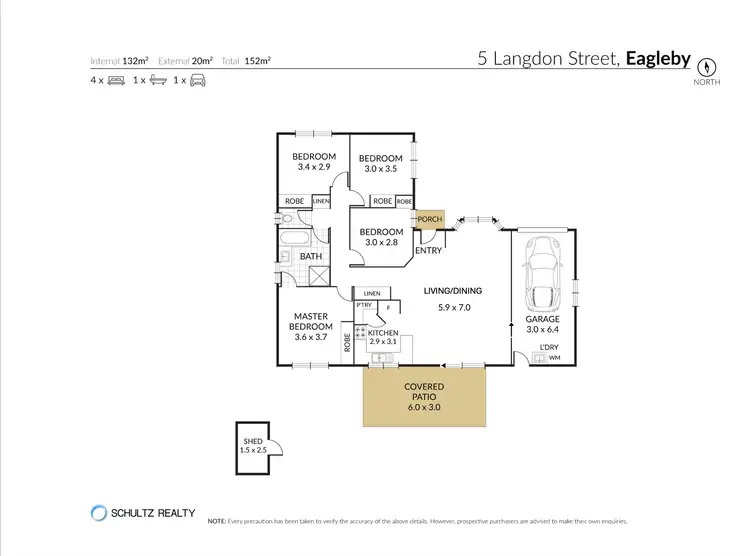 Floorplan of Homely house listing, 5 Langdon Street, Eagleby QLD 4207