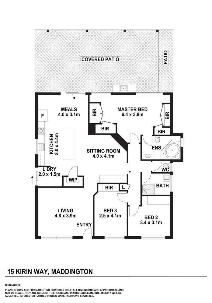 Floorplan of Homely house listing, 15 Kirin Way, Maddington WA 6109