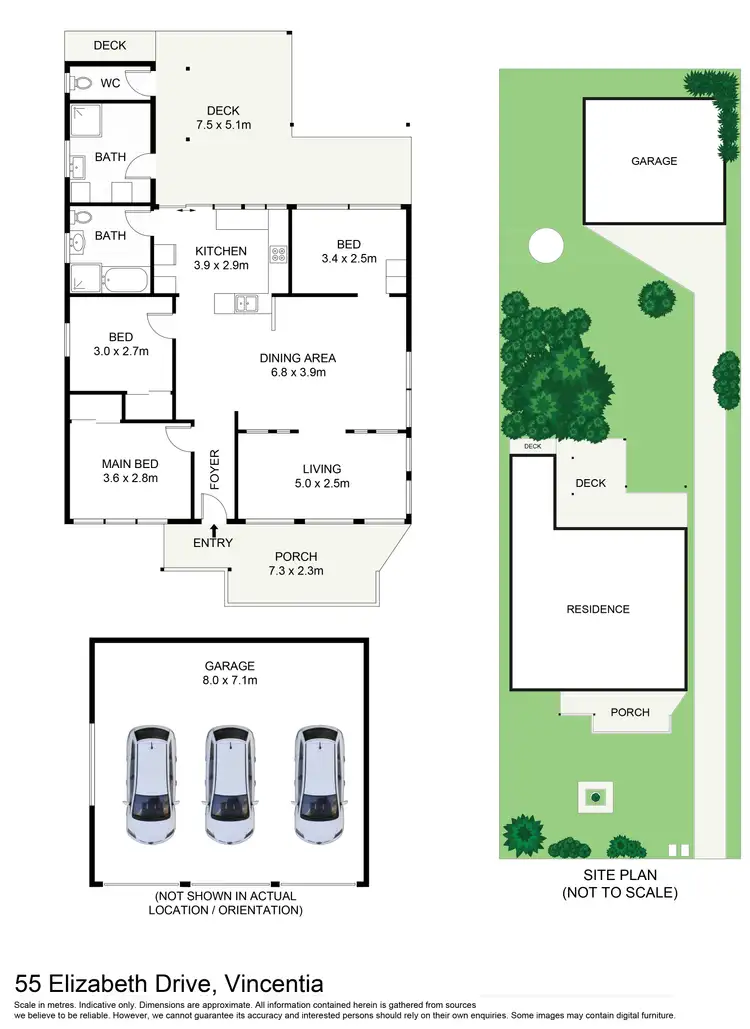 Floorplan of Homely house listing, 55 Elizabeth Drive, Vincentia NSW 2540
