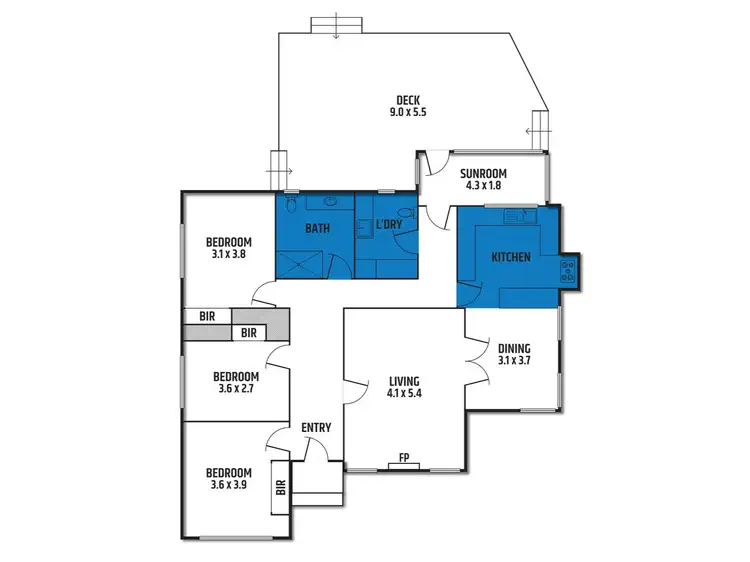 Floorplan of Homely house listing, 23 Collopy Street, Mansfield VIC 3722