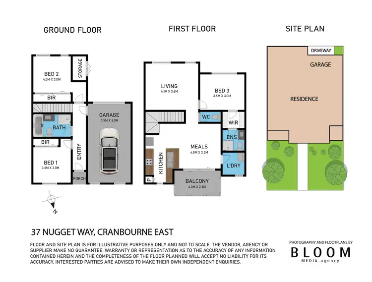 Floorplan of Homely townhouse listing, 37 Nugget Way, Cranbourne East VIC 3977