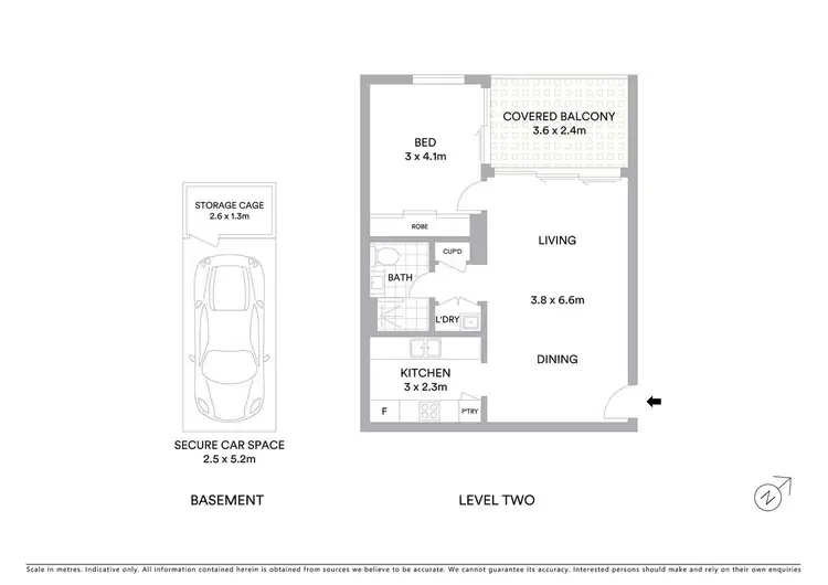 Floorplan of Homely unit listing, 203/18 Woodville Street, Hurstville NSW 2220