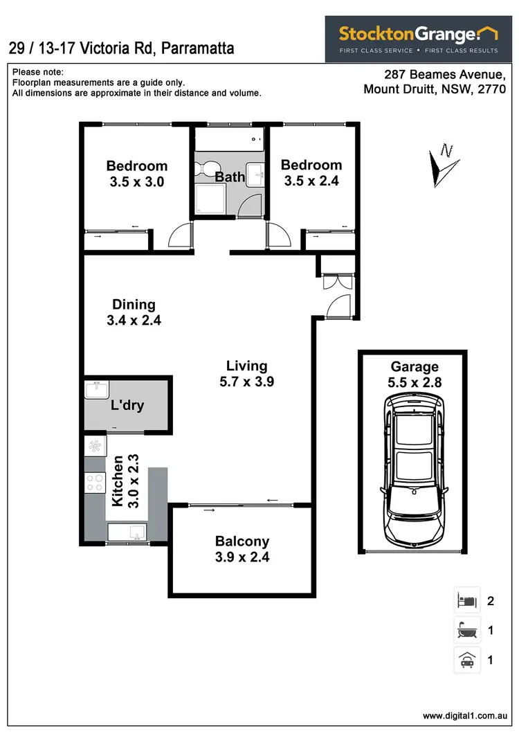 Floorplan of Homely unit listing, 29/13-17 Victoria Road, Parramatta NSW 2150