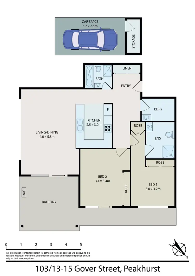 Floorplan of Homely apartment listing, 103/13-15 Gover Street, Peakhurst NSW 2210