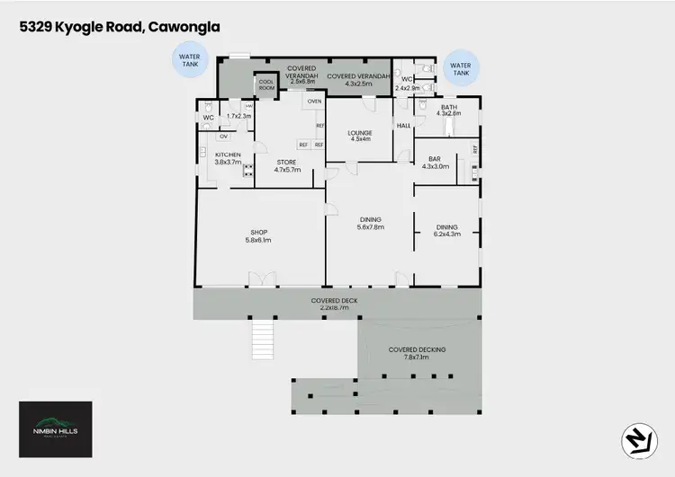 Floorplan of Homely house listing, 5329 Kyogle Road, Cawongla NSW 2474