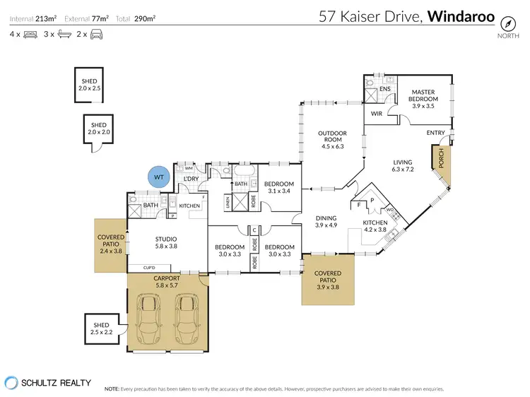 Floorplan of Homely house listing, 57 Kaiser Drive, Windaroo QLD 4207