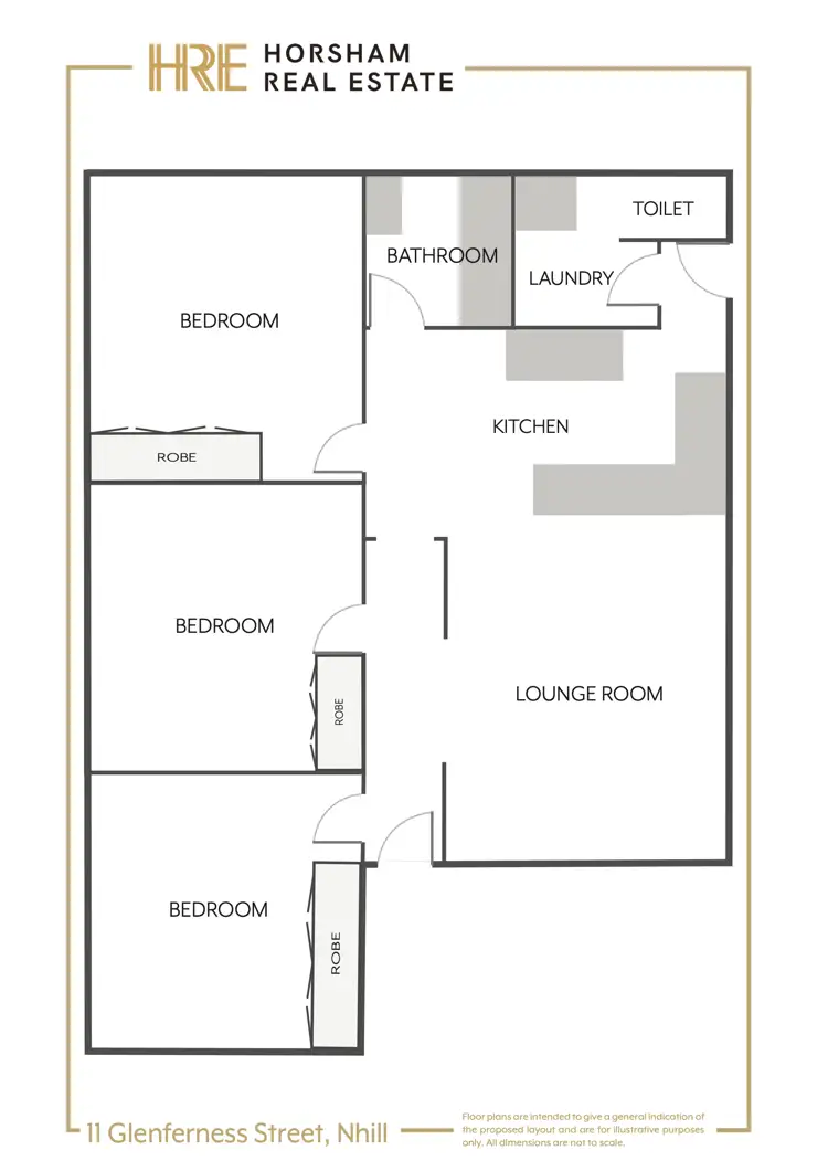 Floorplan of Homely house listing, 11 Glenferness Street, Nhill VIC 3418