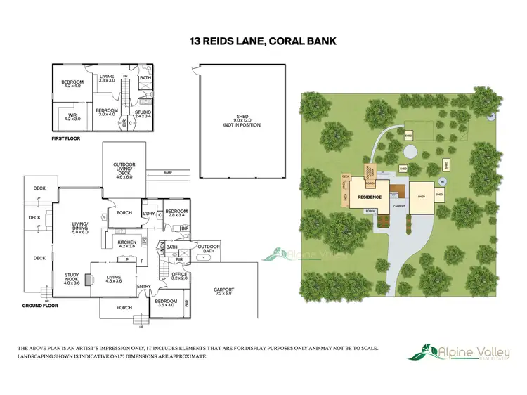 Floorplan of Homely rural property listing, 13 Reids Lane, Coral Bank VIC 3691