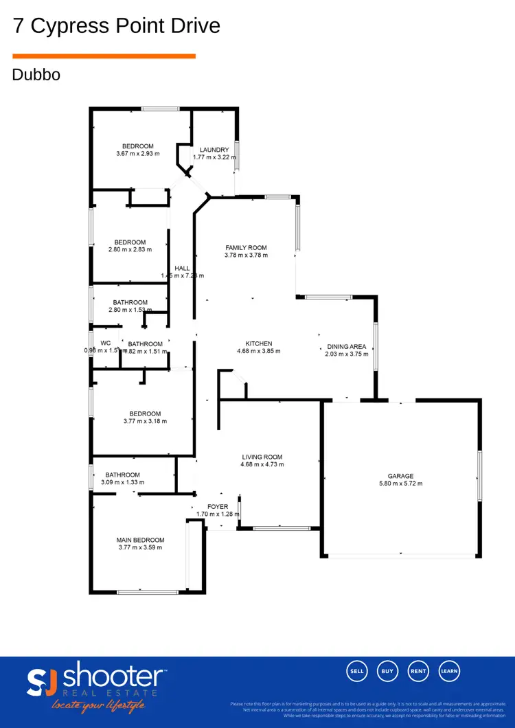 Floorplan of Homely house listing, 7 Cypress Point Drive, Dubbo NSW 2830